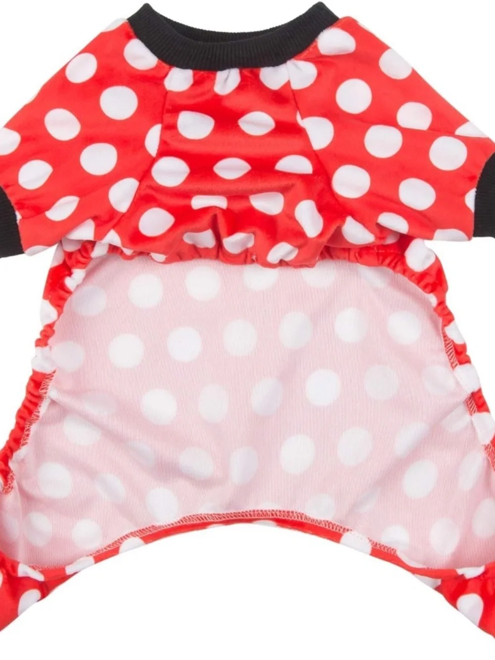 CuteBone Red Polka Dot Dog Pajamas Small Puppy Onesie NWOT